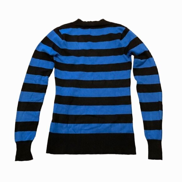 Tristan colorblock vneck striped sweater - Picture 2 of 4